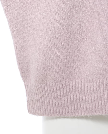 INGNI(イング) もちもちジャガードロゴニット ピンク/アイボリー