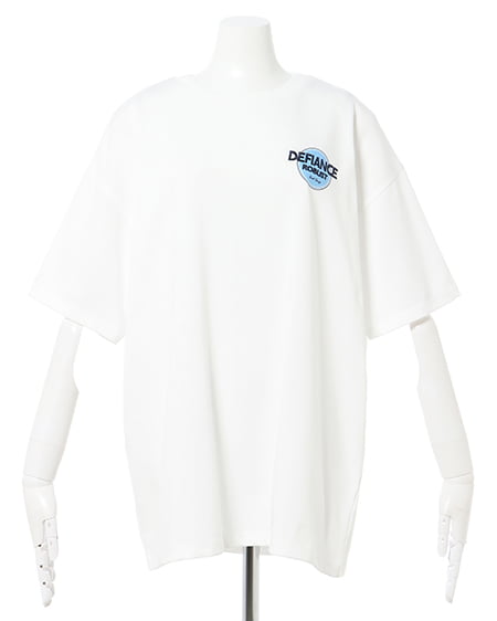 INGNI（イング） BackサークルロゴチュニックTシャツ ｵﾌﾎﾜｲﾄ
