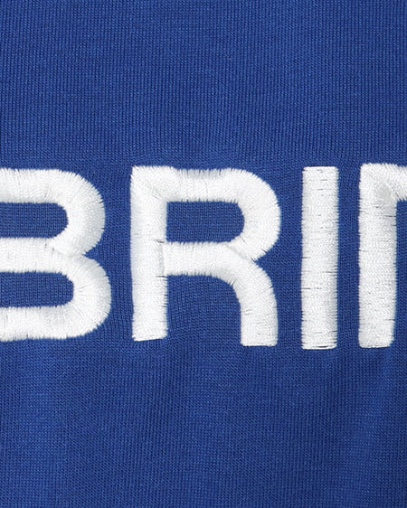 INGNI（イング） 裾ゴムスポーツロゴ配色Tシャツ ﾌﾞﾙｰ/ｵﾌﾎﾜｲﾄ