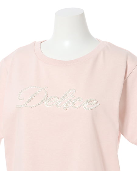 INGNI（イング） パールロゴTシャツ ﾗｲﾄﾋﾟﾝｸ