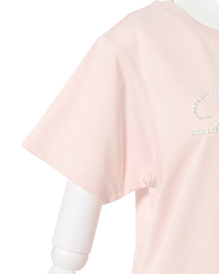 INGNI（イング） パールロゴTシャツ ﾗｲﾄﾋﾟﾝｸ