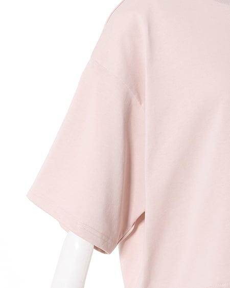 INGNI（イング） 裾ドロストBackハートショートTシャツ ﾋﾟﾝｸ