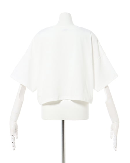 INGNI（イング） カレッジロゴショートTシャツ／Ａ ｵﾌﾎﾜｲﾄ
