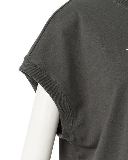 INGNI（イング） フレンチスリーブロゴTシャツ ｽﾐｸﾛ/ｵﾌﾎﾜｲﾄ