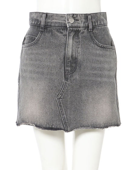 INGNI（イング） オーバーダイカットオフデニムスカート／Ａ ﾗｲﾄｸﾞﾚｰ