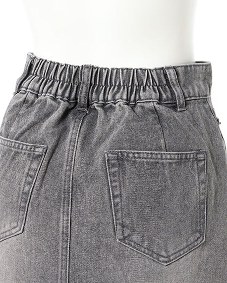 INGNI（イング） オーバーダイカットオフデニムスカート／Ａ ﾗｲﾄｸﾞﾚｰ