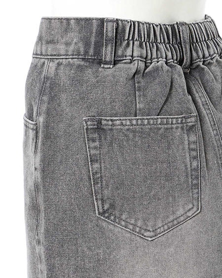 INGNI（イング） オーバーダイカットオフデニムスカート／Ａ ﾗｲﾄｸﾞﾚｰ