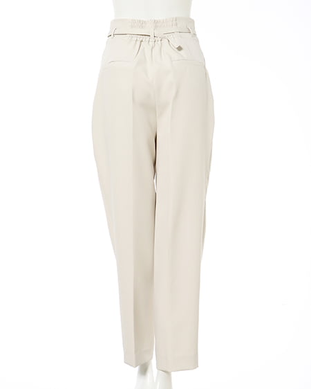 INGNI(イング) ベルト付き/テーパードパンツ アイボリー