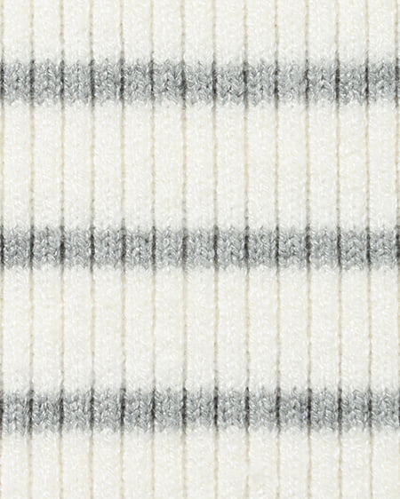 INGNI(イング) オフショルフレアスリーブニット オフホワイト/グレー