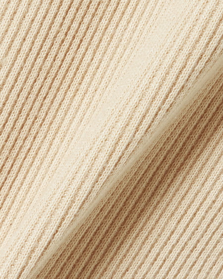 INGNI（イング） ドロストフレンチスリーブリブワンピース ﾍﾞｰｼﾞｭ
