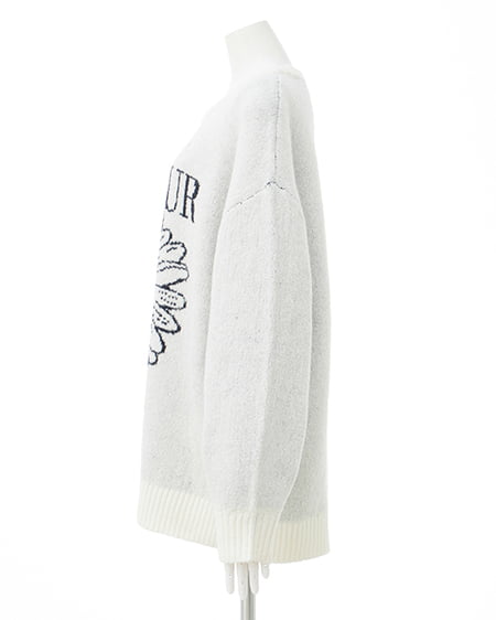 INGNI(イング) 花柄ジャガードニット/A オフホワイト