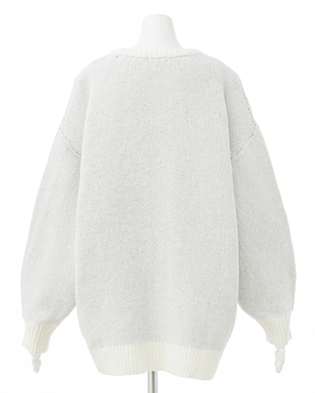 INGNI(イング) 花柄ジャガードニット/A オフホワイト