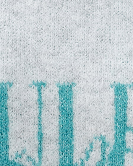 INGNI(イング) 花柄ジャガードニット/A グレー/グリーン