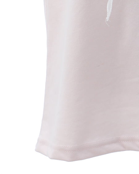 INGNI（イング） 装飾リボン付ねこTシャツ ﾗｲﾄﾋﾟﾝｸ