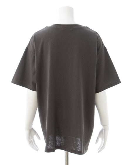 INGNI（イング） スタッズ付イーグルロゴTシャツ ｽﾐｸﾛ