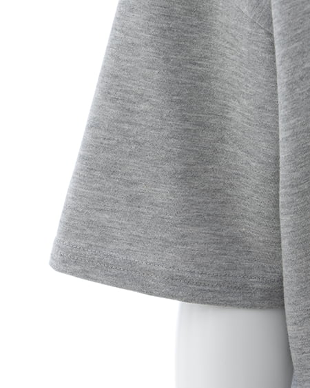 INGNI（イング） BackラインストーンロゴチュニックTシャツ ｸﾞﾚｰ