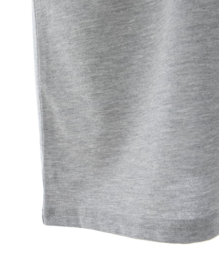INGNI（イング） BackラインストーンロゴチュニックTシャツ ｸﾞﾚｰ