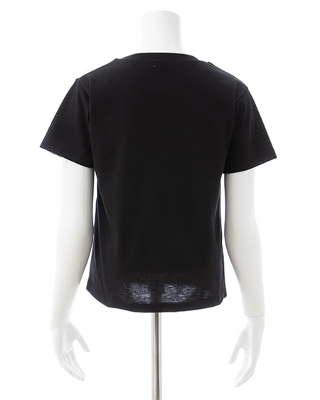 INGNI（イング） ラインストーンロゴTシャツ ｸﾛ
