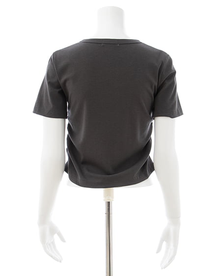 INGNI（イング） レースUPロゴTシャツ ｽﾐｸﾛ