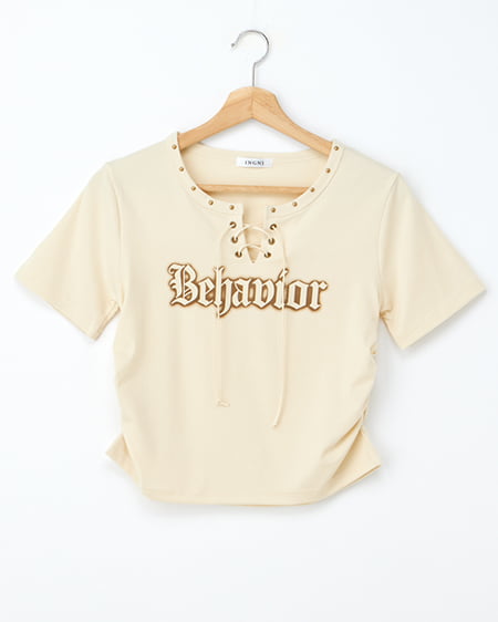レースUPロゴTシャツ