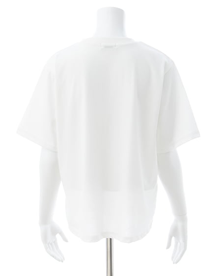 INGNI（イング） 箔プリントロゴTシャツ ｵﾌﾎﾜｲﾄ/ｼﾙﾊﾞｰ