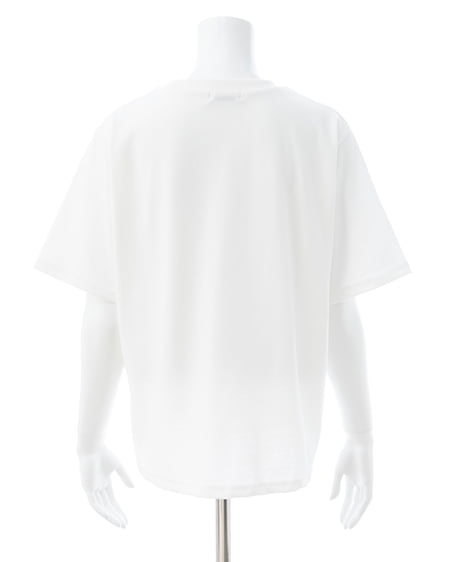 INGNI（イング） 箔プリントロゴTシャツ ｵﾌﾎﾜｲﾄ/ｺﾞｰﾙﾄﾞ
