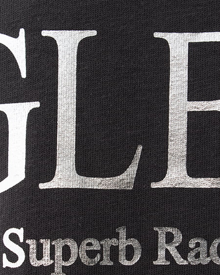 INGNI（イング） 箔プリントロゴTシャツ ﾁｬｺｰﾙｸﾞﾚｰ