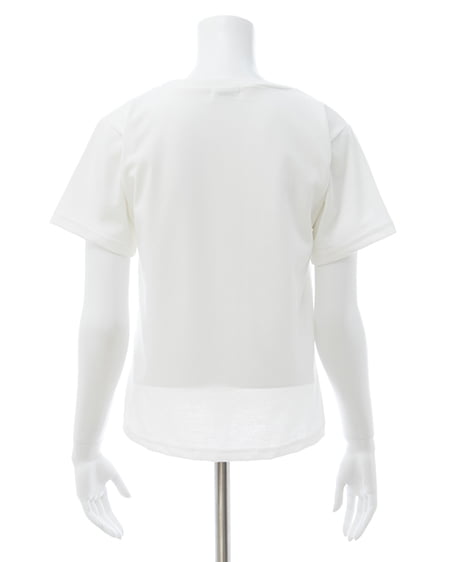 INGNI（イング） リボン付ねこTシャツ ｵﾌﾎﾜｲﾄ