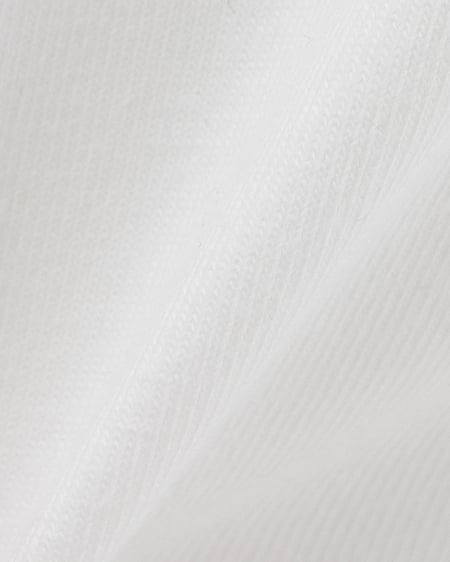 INGNI（イング） デニム貼付サイドギャザーTシャツ ｵﾌﾎﾜｲﾄ