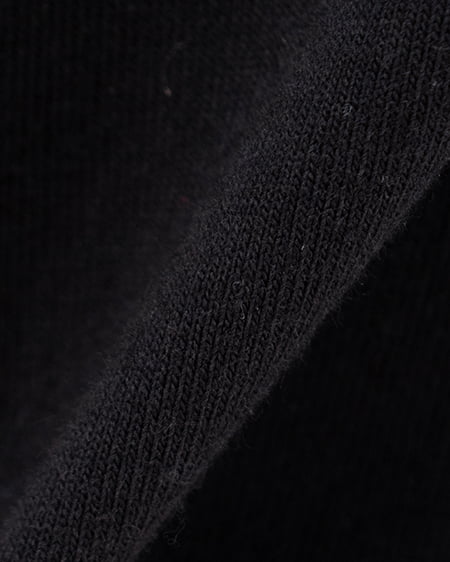 INGNI（イング） デニム貼付サイドギャザーTシャツ ｸﾛ