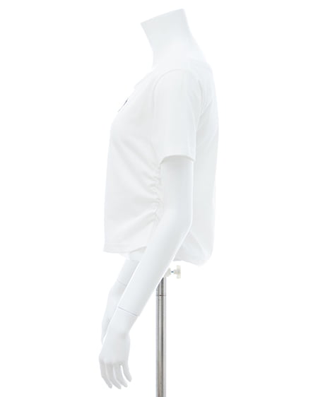 INGNI（イング） レース付きリボンTシャツ ｵﾌﾎﾜｲﾄ