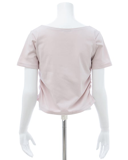 INGNI（イング） レース付きリボンTシャツ ﾋﾟﾝｸ