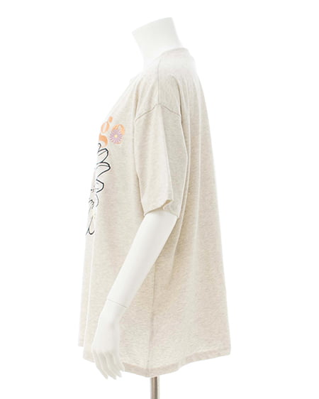 INGNI（イング） カラフル花刺繍Tシャツ ｵｰﾄﾐｰﾙ