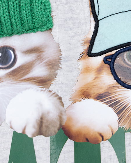 INGNI（イング） ねこニット帽＆キャップTシャツ ｵｰﾄﾐｰﾙ