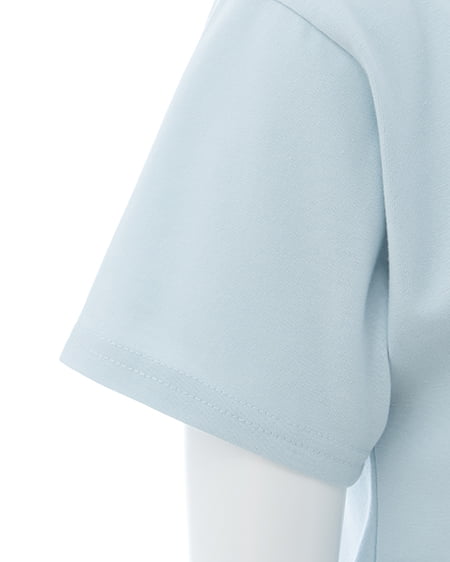 INGNI（イング） リボン付ラメ刺繍ロゴTシャツ ｻｯｸｽ/ｵﾌﾗﾒ