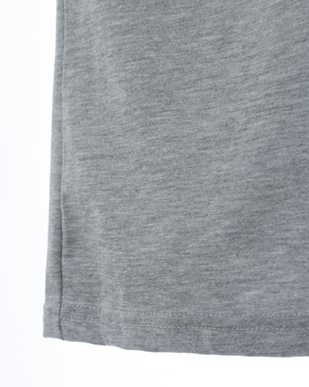 INGNI（イング） バックラインストーンクロスロゴチュニックTシャツ ｸﾞﾚｰ