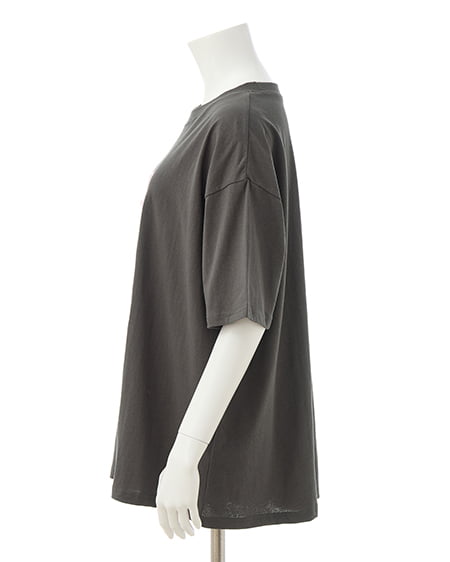 INGNI（イング） 傷ベア刺繍Tシャツ ｽﾐｸﾛ
