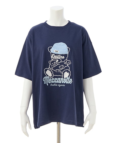 INGNI（イング） 傷ベア刺繍Tシャツ ｺﾝ