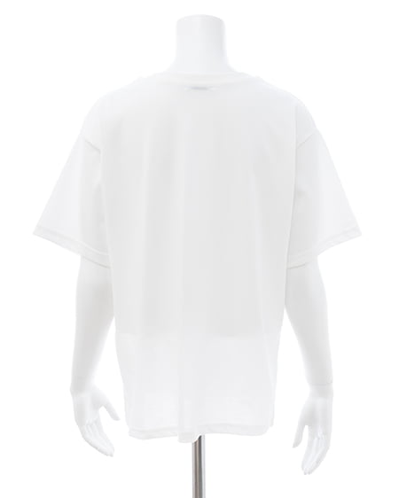 INGNI（イング） 転写箔プリントTシャツ ｵﾌﾎﾜｲﾄ/ｼﾙﾊﾞｰ