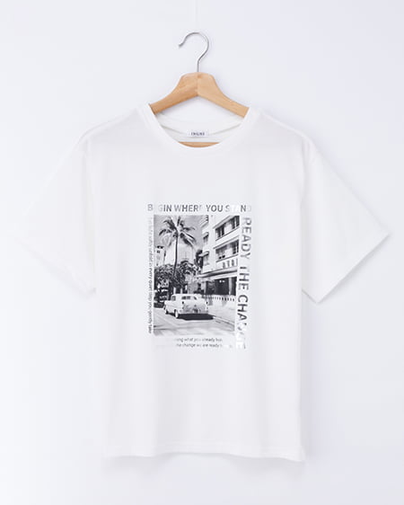 転写箔プリントTシャツ