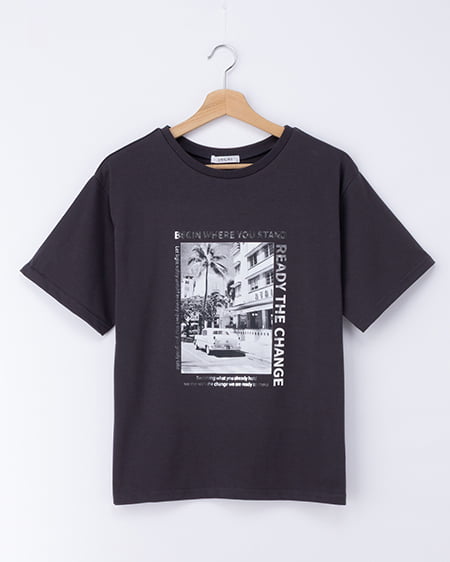 転写箔プリントTシャツ