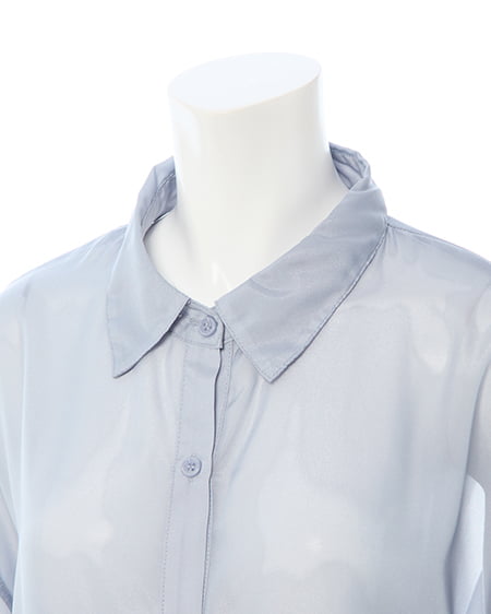 INGNI(イング) ラメシアーショート/シャツ ブルー