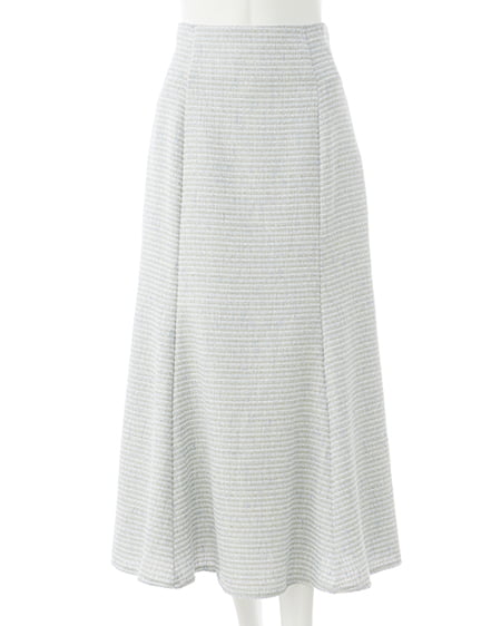 INGNI(イング) バックレースアップツイードマーメイドスカート/B サックス/ツイード