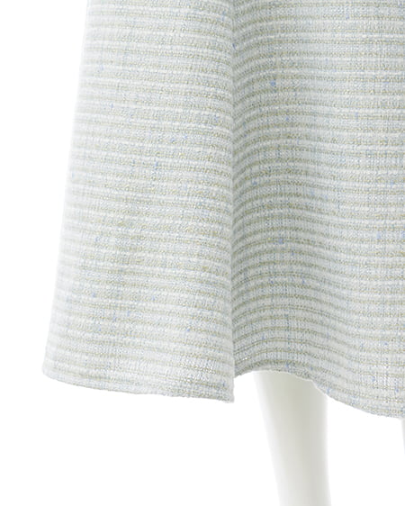 INGNI(イング) バックレースアップツイードマーメイドスカート/B サックス/ツイード