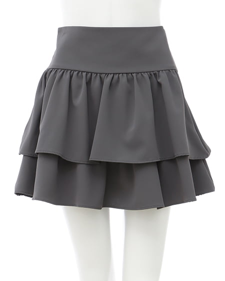 INGNI（イング） タックフレアミニスカパン ｸﾞﾚｰ