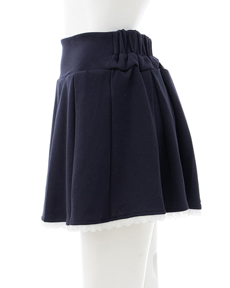 INGNI（イング） 裾レースミニスウェットプリーツスカート ｺﾝ