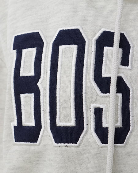 INGNI(イング) 貼付カレッジZIPショートパーカー オートミール