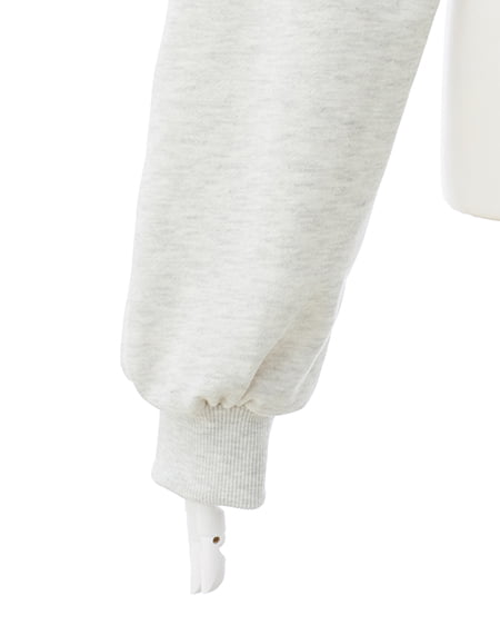 INGNI(イング) 貼付カレッジZIPショートパーカー オートミール