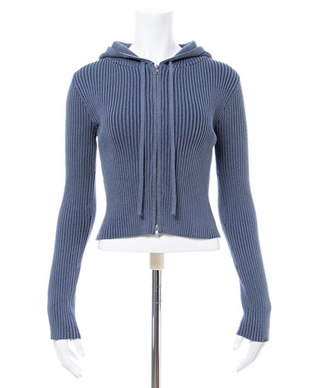 INGNI(イング) プレーディングジップニットパーカー コン