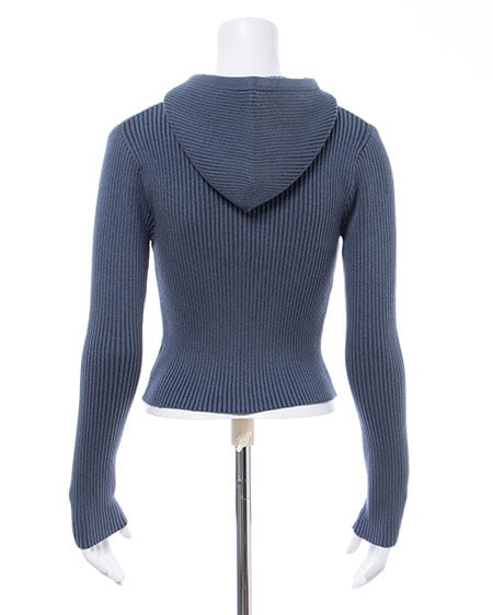 INGNI(イング) プレーディングジップニットパーカー コン